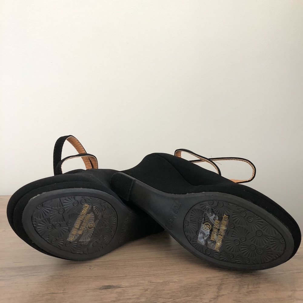 TOP Moda Eva Black Wedges - Picture 4 of 11